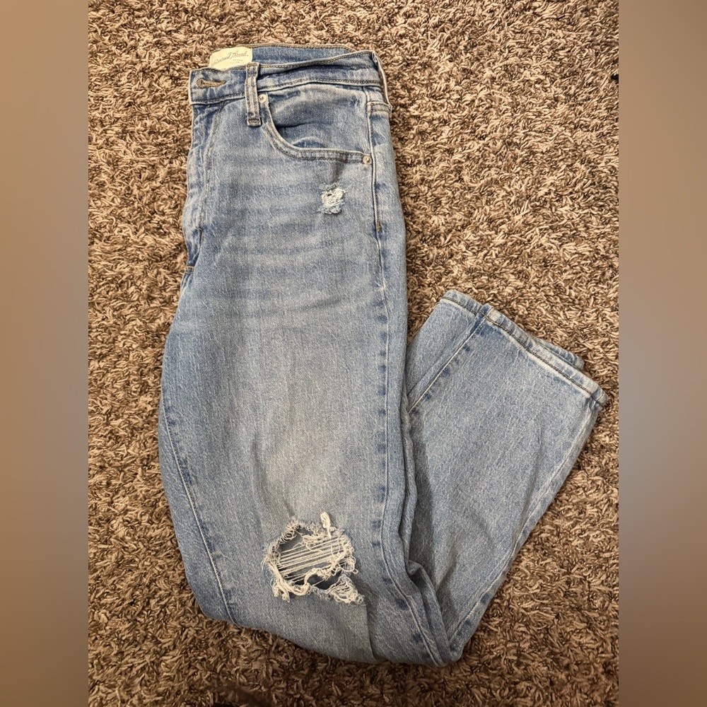 Distressed Light Blue Women's Jeans